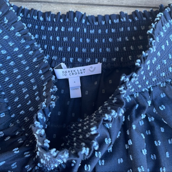 DEREK LAM 10 CROSBY off shoulder long sleeve top blouse FREE SHIPPING - Picture 4 of 12